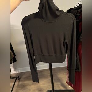 Lululemon Lightweight Black Crop Hoodie